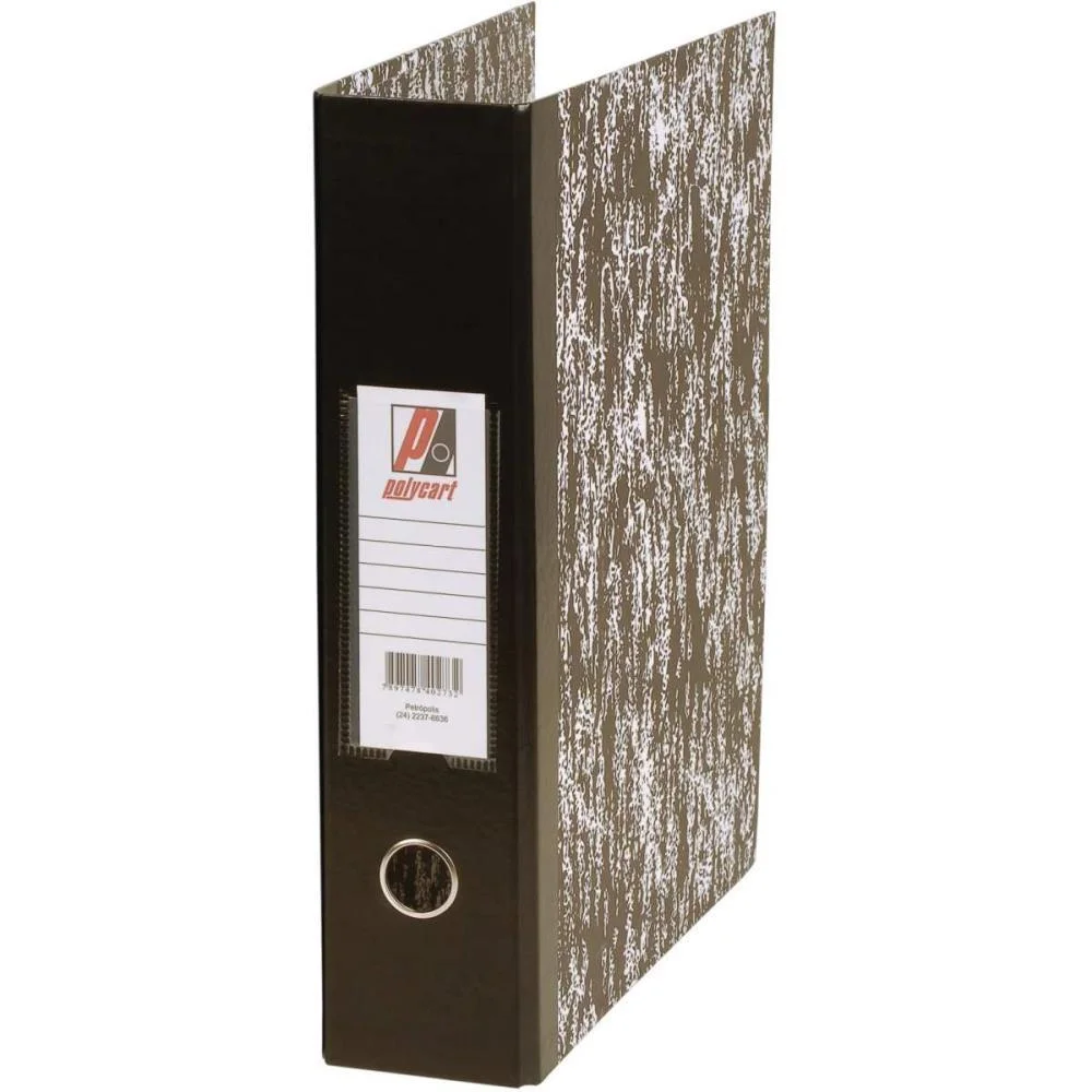 Pasta Registradora Oficio Larga Tigrada Polycart (Pct.c/04)