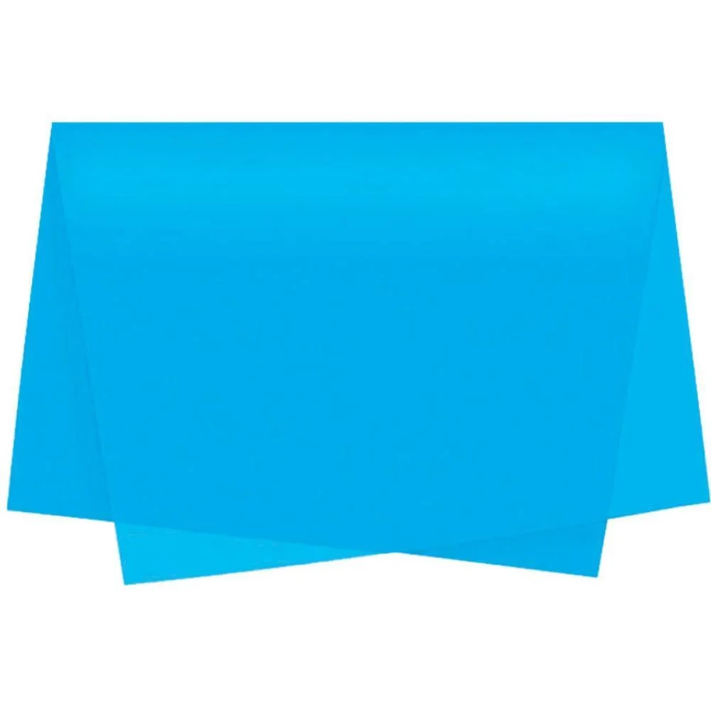 Papel De Seda Azul Celeste 48X60Cm 20G V.m.p. (Pct/100)