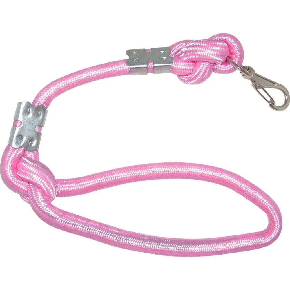 Guia Para Pet Corda C/ No 60Cm 16Mm Rosa Furacao Pet