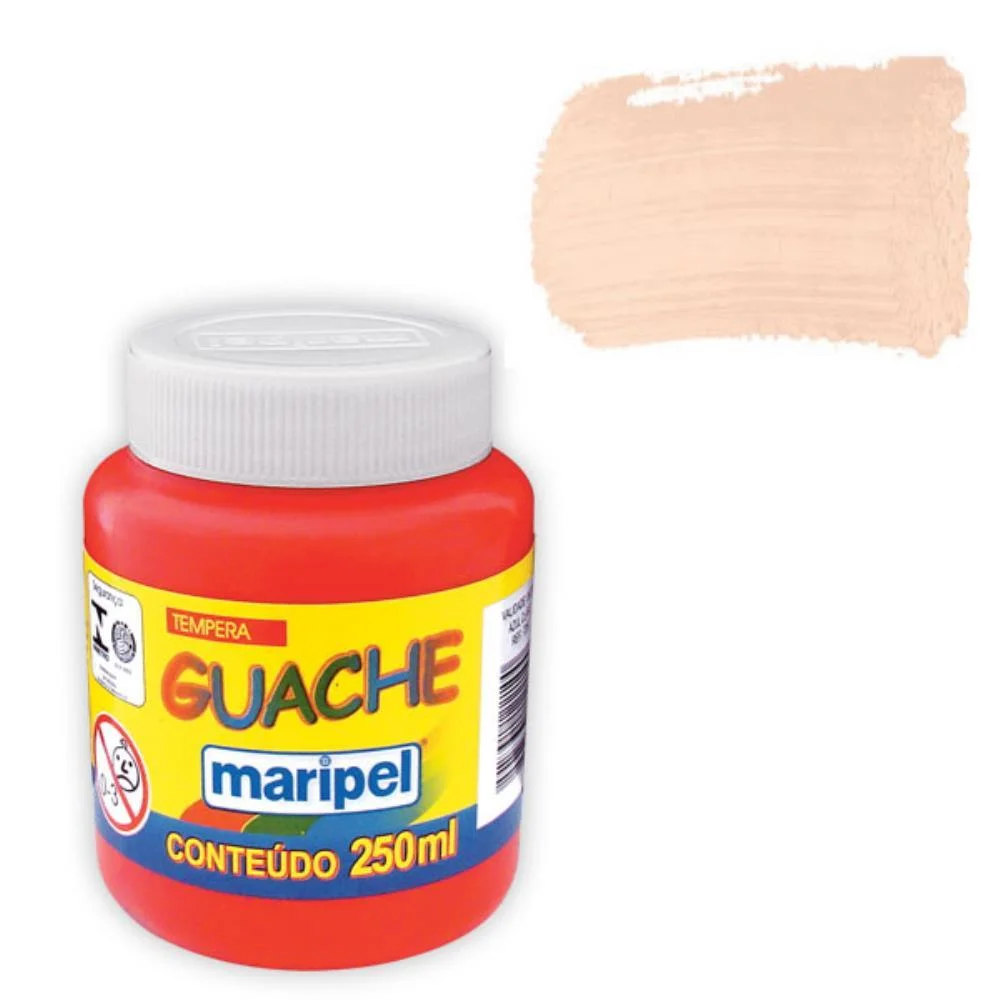 Tinta Guache 250Ml Pessego Maripel (Cx.c/06)
