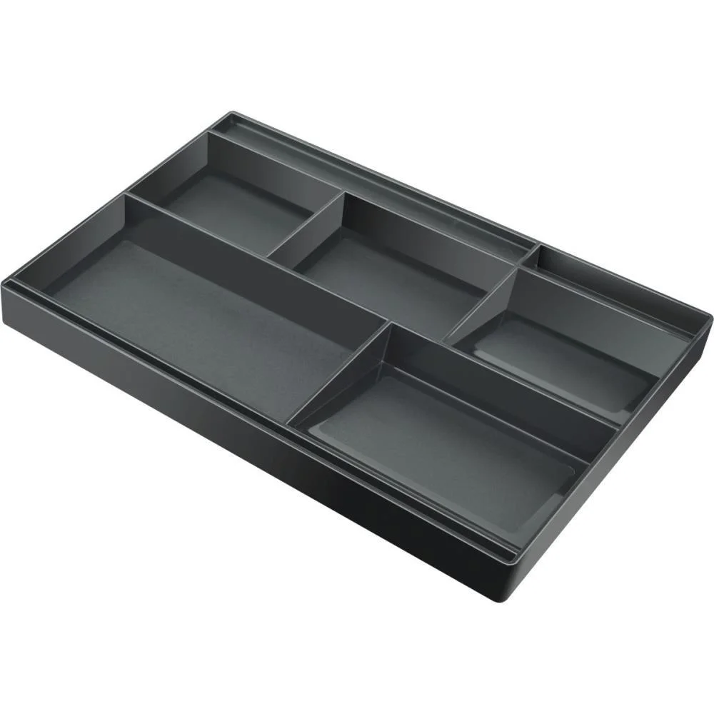 Organizador De Gaveta Preto 32X20Cm C/ Divisoes Acrimet