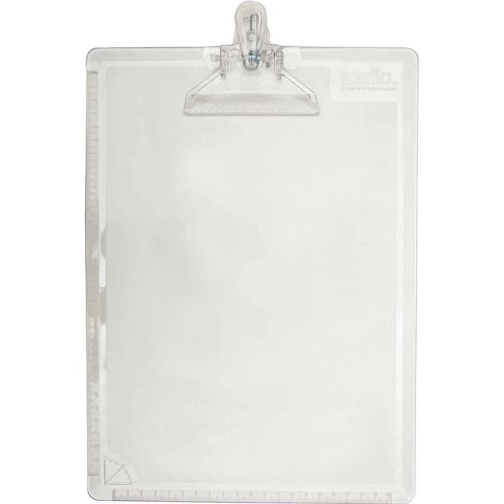 Prancheta Plastica Dellocolor Cristal Dello