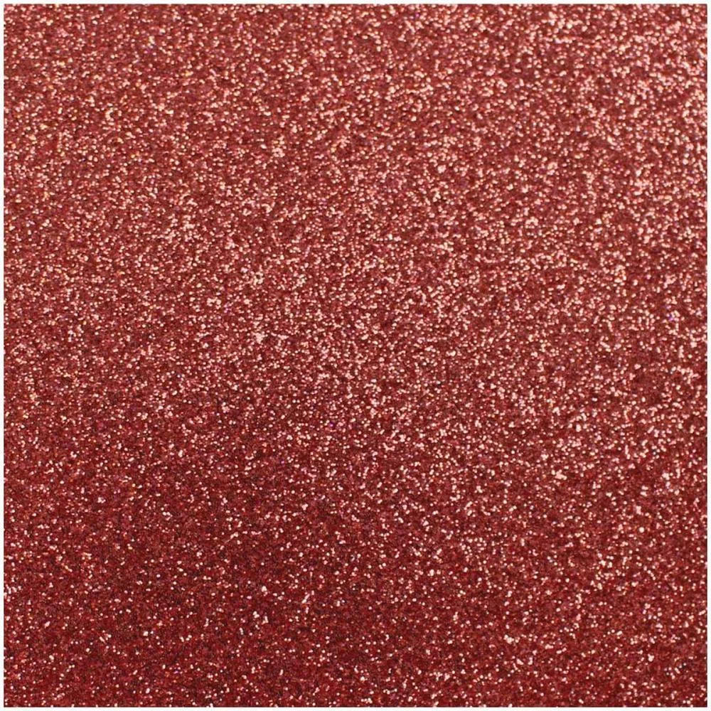 Placa Em Eva 60X40Cm Gliter Vermelho 2Mm Make+ Com 5 Unidades