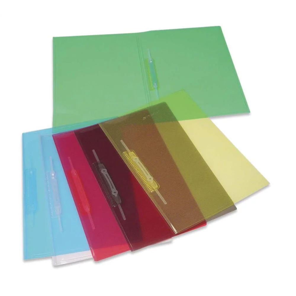 Pasta Grampo Trilho Plastica Oficio Amarela Soft Polibras (Pct.c/10)
