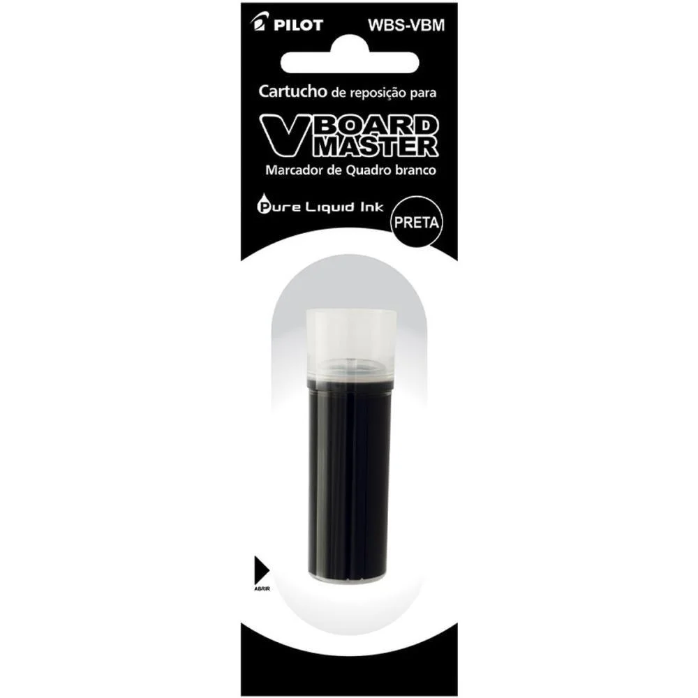 Tinta Marcador Quadro Branco Refil 5,5Ml Preto Wbs-Vbm Pilot (Cx.c/12)