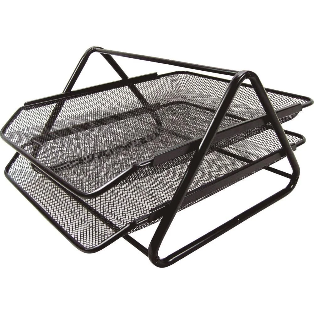 Caixa Correspondencia Dupla Aramado Preto Kit