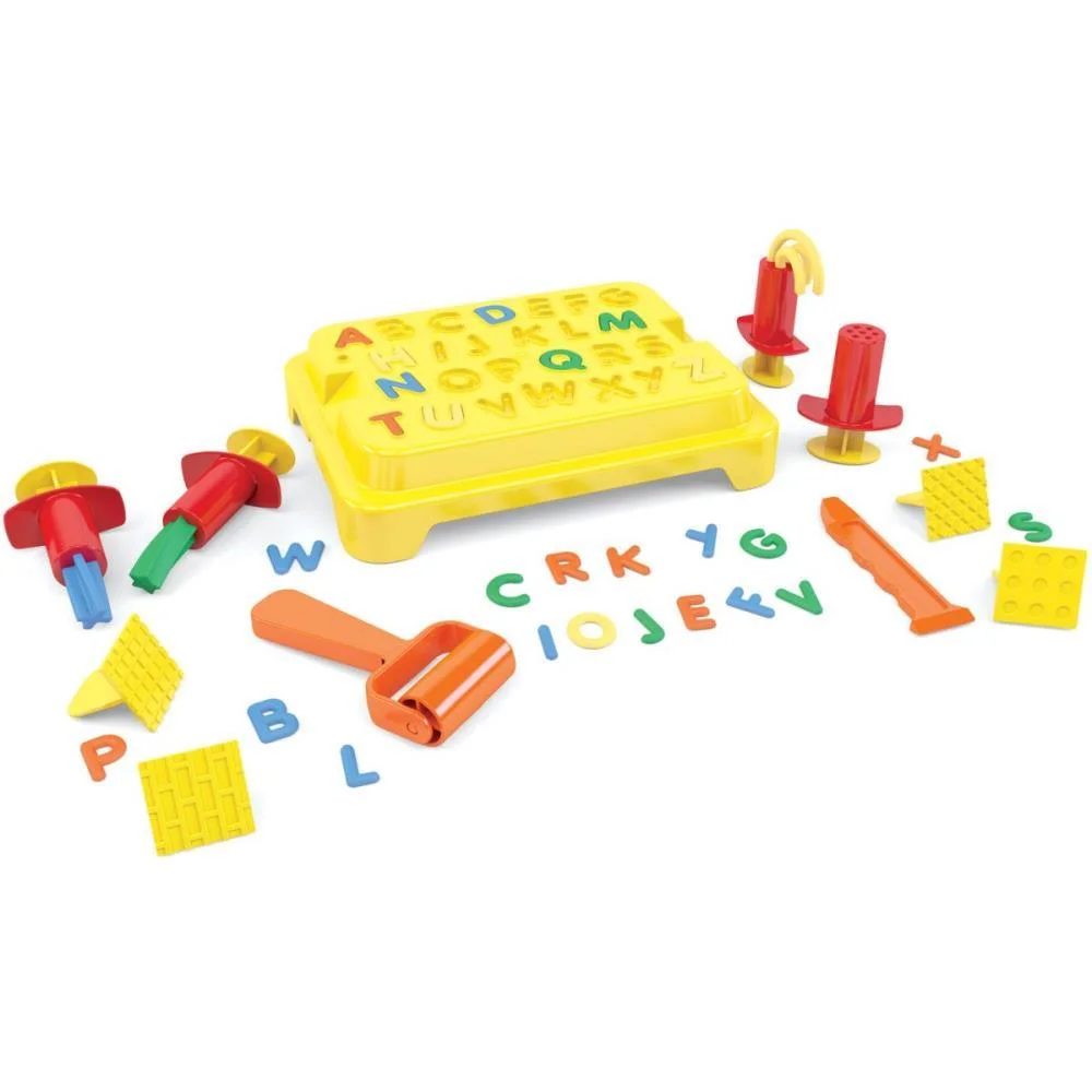 Massa Para Modelar Criativa Box Massinha Alfabeto 19Pcs Dismat