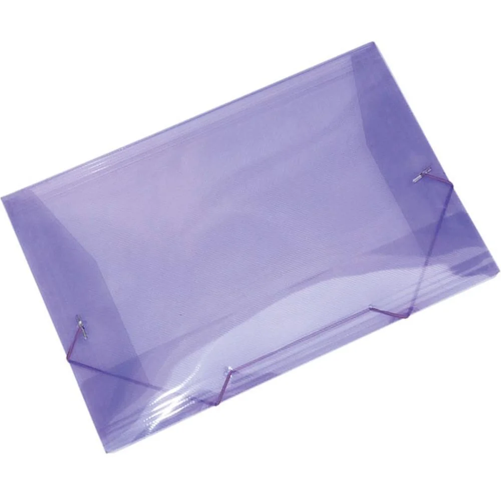 Pasta Aba Elastica Plastica Oficio Lilas Acp (Pct.c/10)