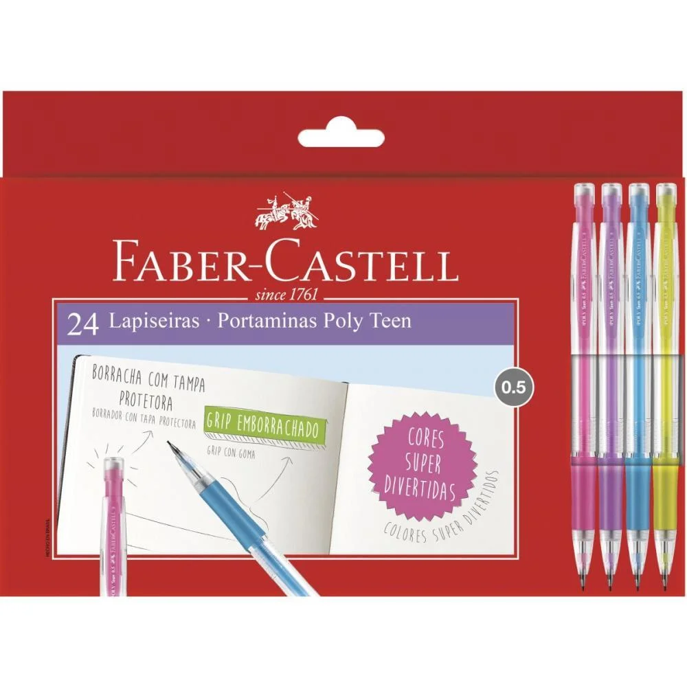 Lapiseira 0.5Mm Poly Teen (S) Faber-Castell C/ 24 Unidades
