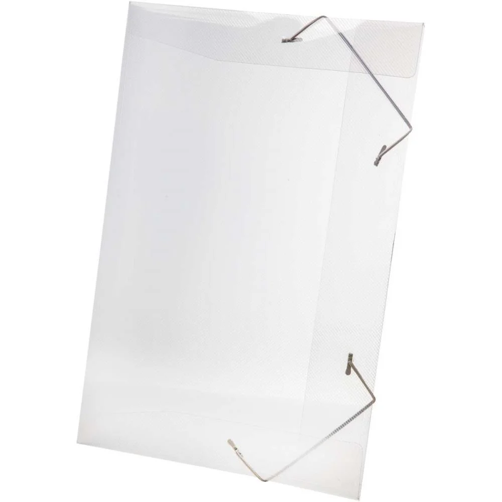 Pasta Aba Elastica Plastica Oficio Cristal Delloline Dello (Pct.c/10)