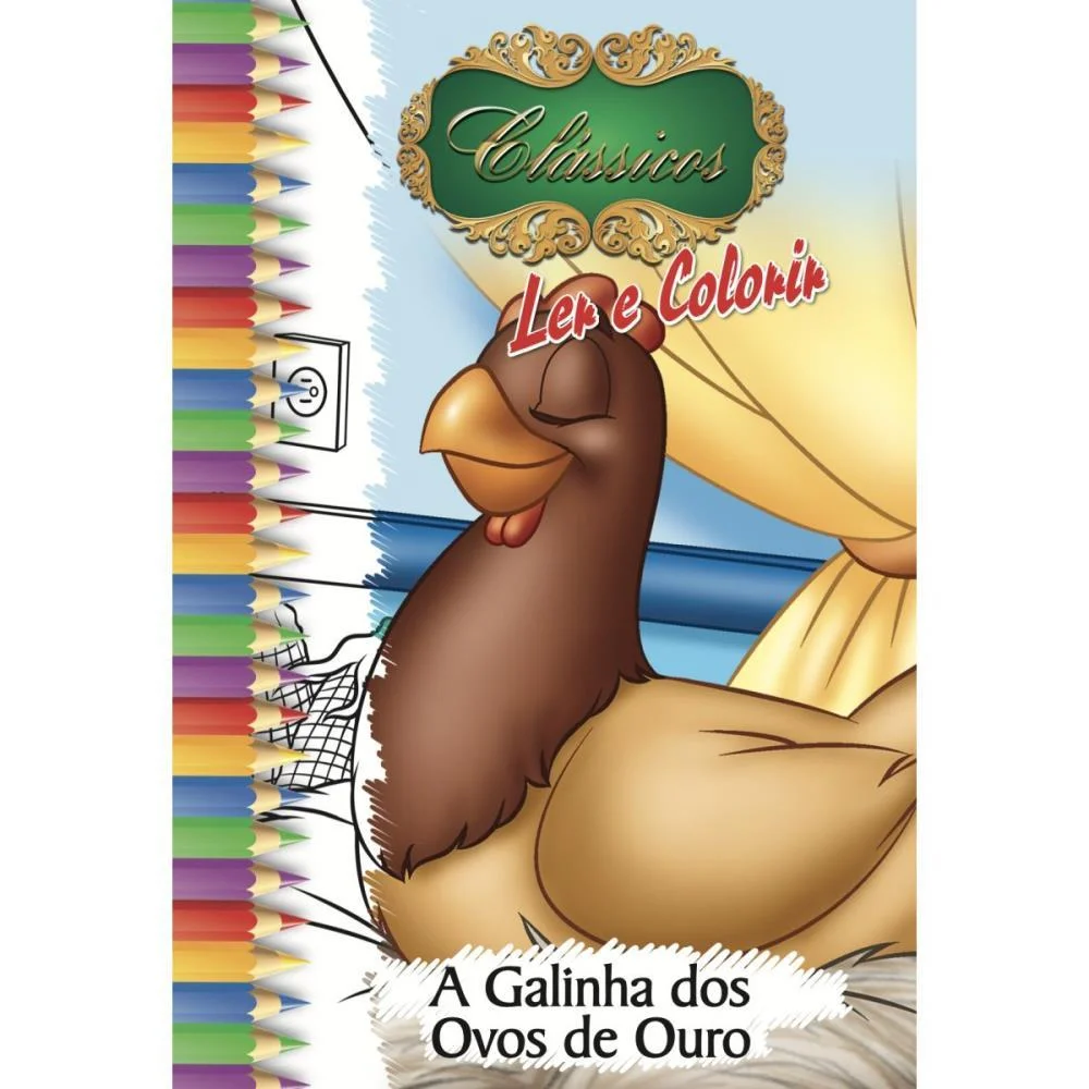 Livro Infantil Colorir Classicos 10Pags 20X27 Bicho Esperto (Pct.c/10)