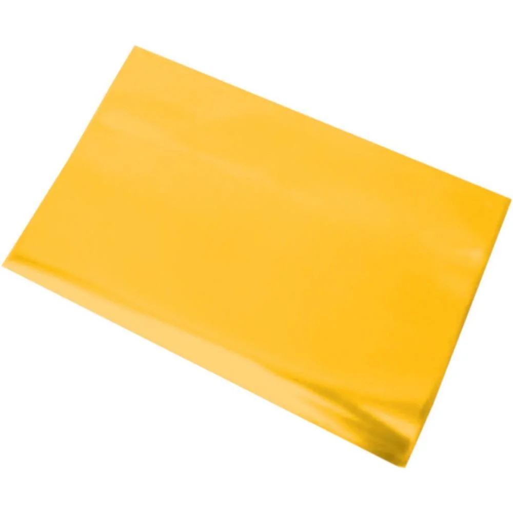 Papel Celofane 80X80Cm. Liso Amarelo V.m.p. (Pct.c/50)
