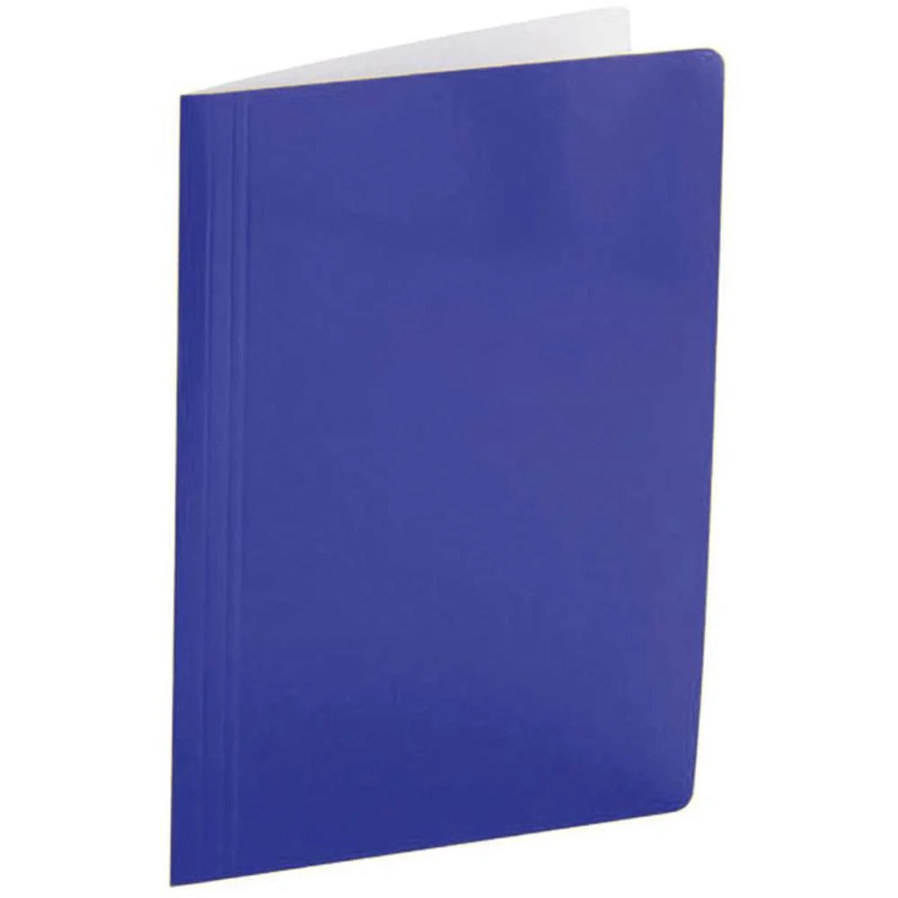 Pasta Grampo Trilho Papel Oficio Azul Polycart (Pct.c/20)