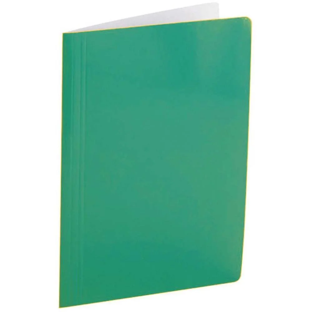 Pasta Grampo Trilho Papel Oficio Verde Polycart (Pct.c/20)