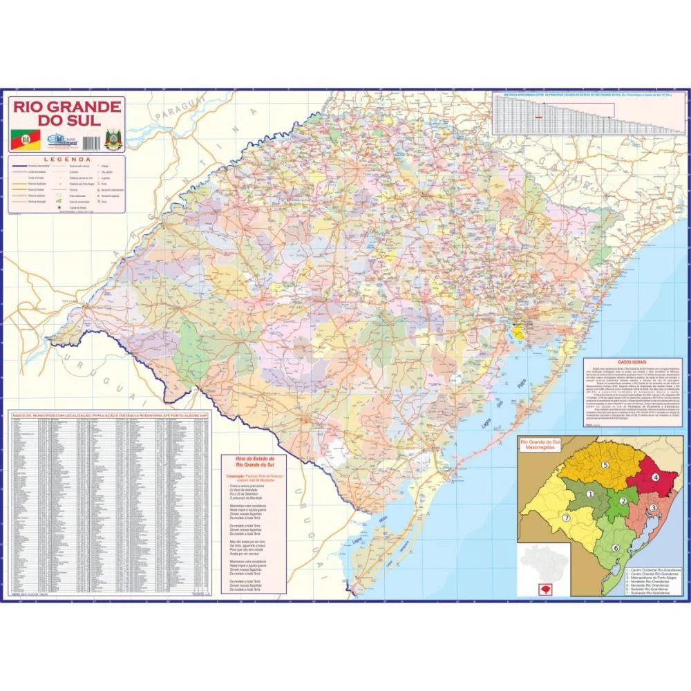 Mapa Periodico Est.de Rio Gd Do Sul Multimapas