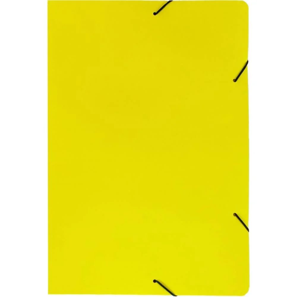 Pasta Aba Elastica Papel Oficio Amarela Frama (Pct.c/20)