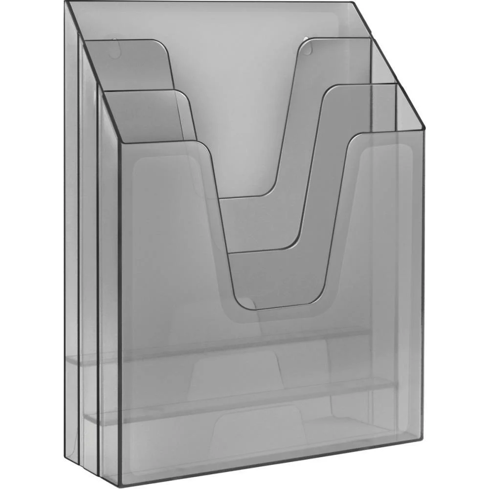 Organizador De Escritorio Expositor Triplo Vertical Fume Acrimet