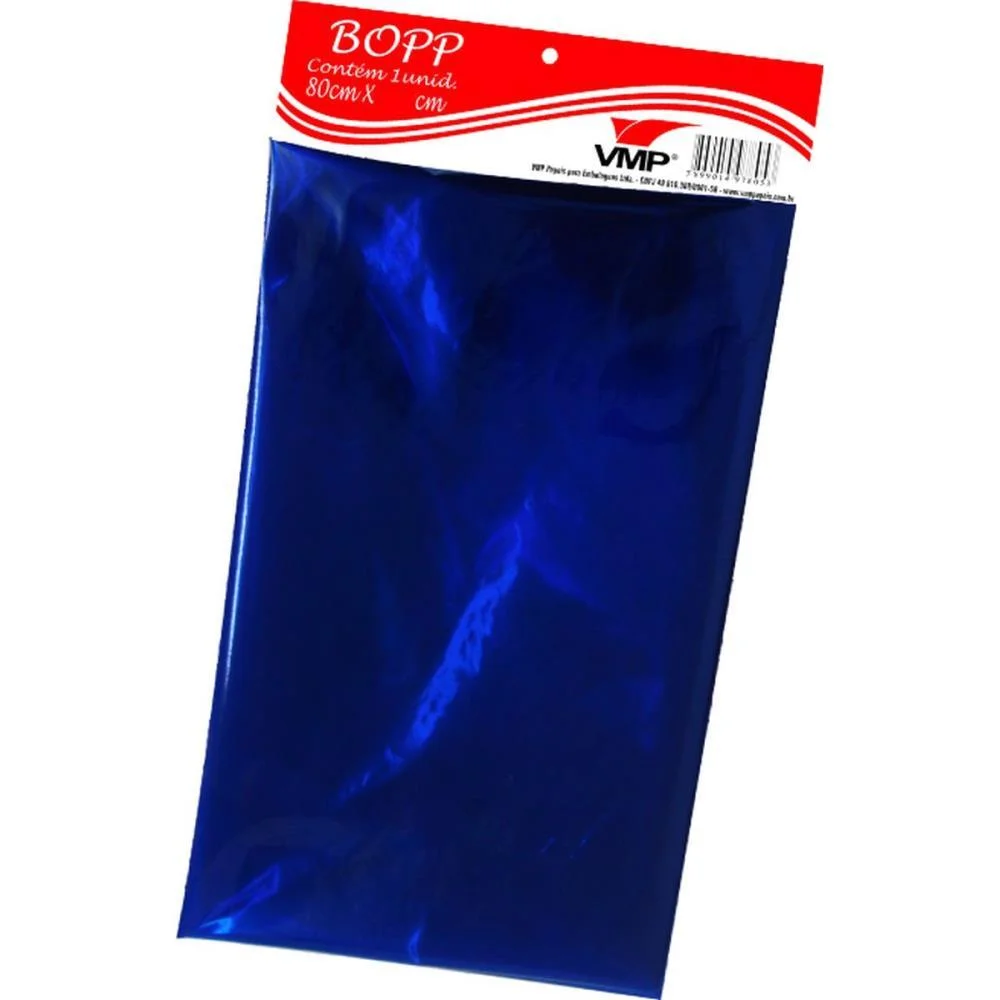 Papel Celofane 80X80Cm 5Cores Dobrado 1 Em 1 V.m.p. (Cx.c/50)
