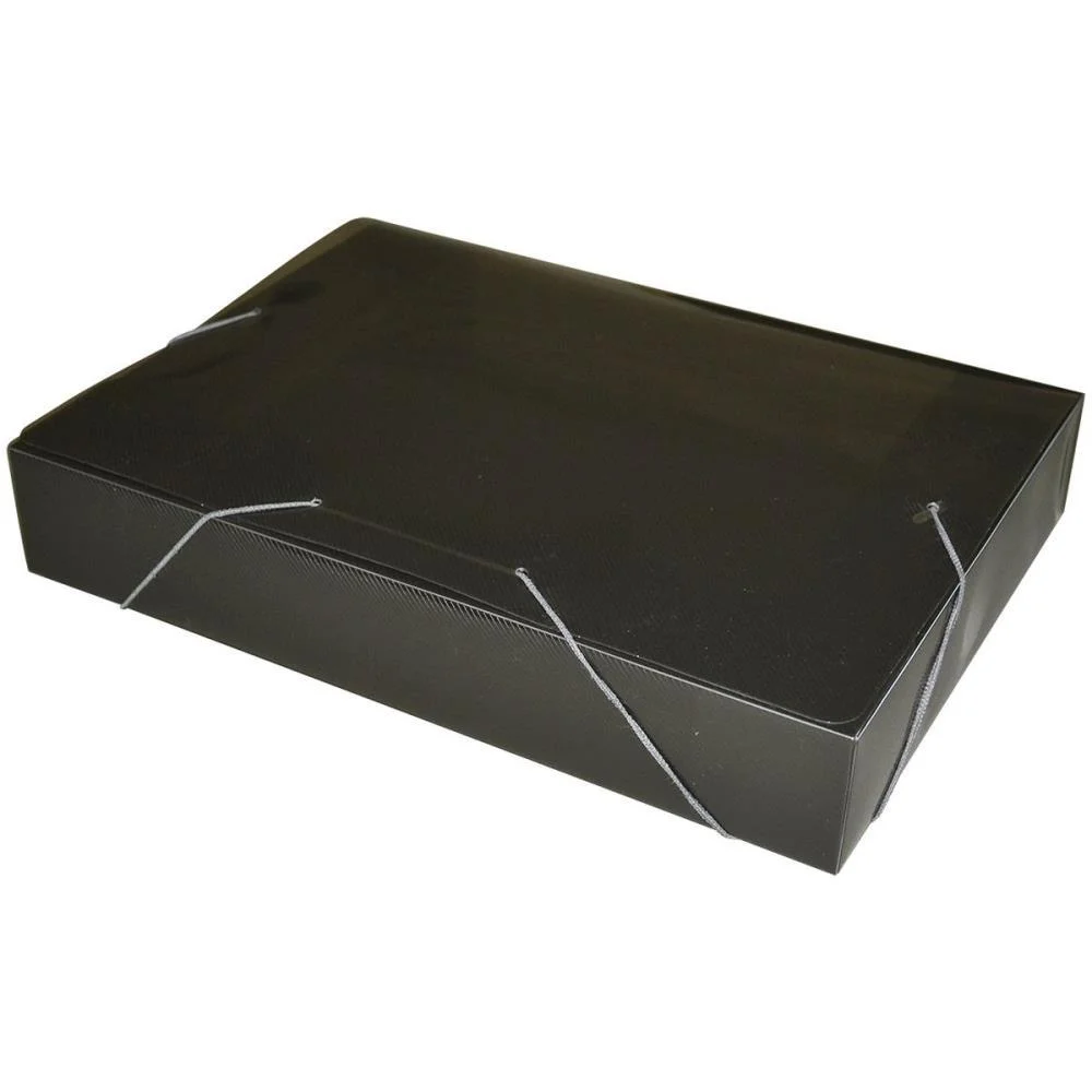 Pasta Aba Elastica Plastica Oficio 55Mm Fume Acp (Pct.c/10)