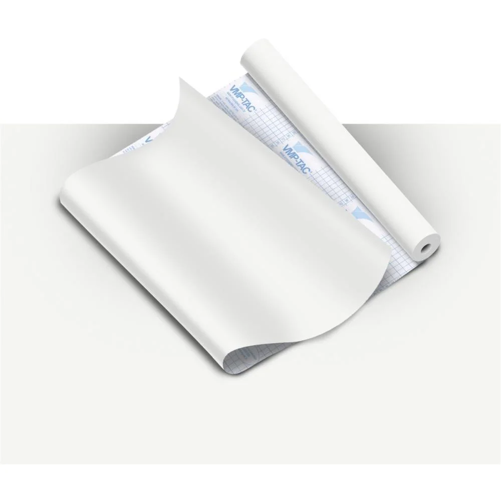 Plastico Adesivo 45Cmx10M Pvc Fosco Branco V.m.p. (Rolo)