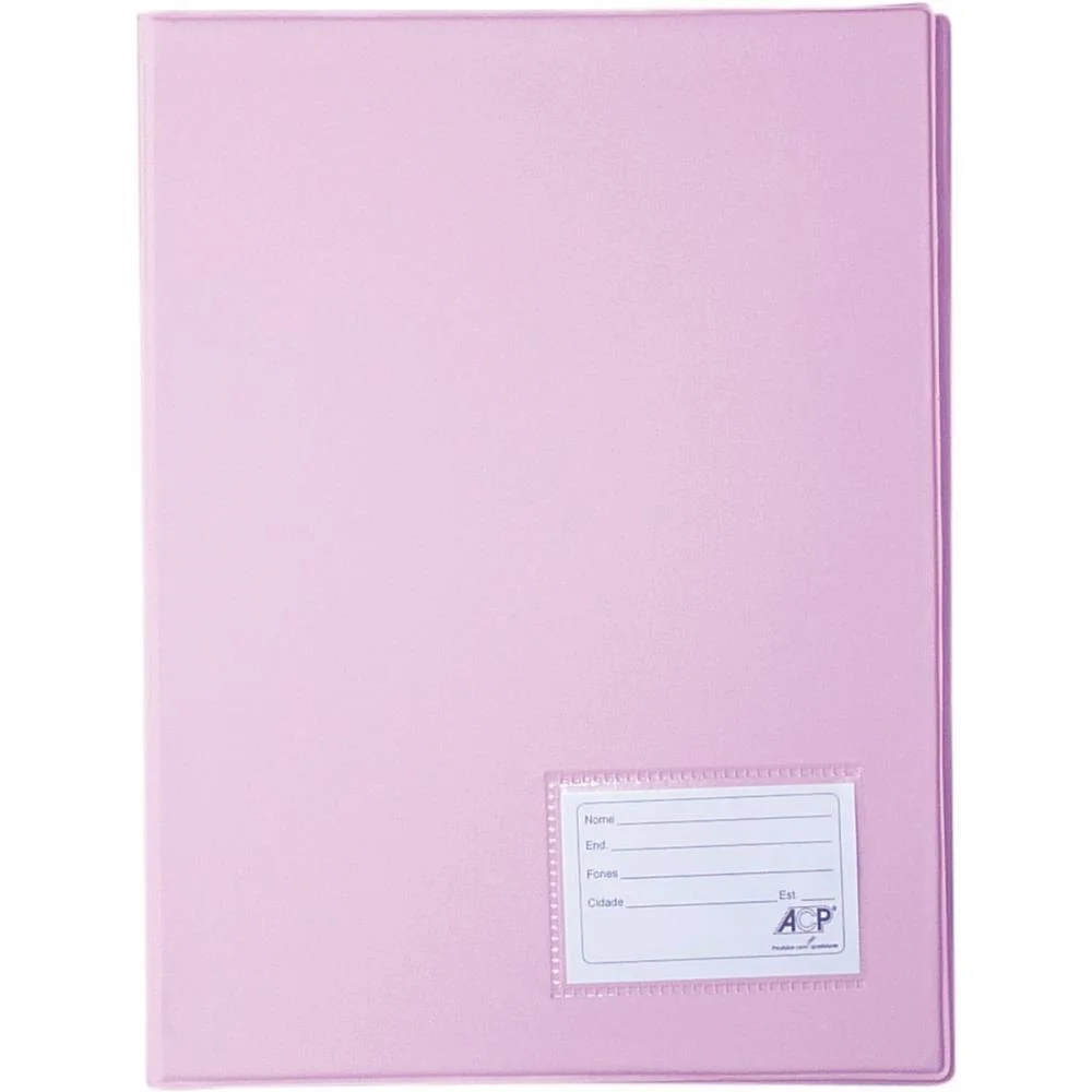 Pasta Catalogo Oficio 50 Env. Finos Rosa Acp (Pct.c/05)