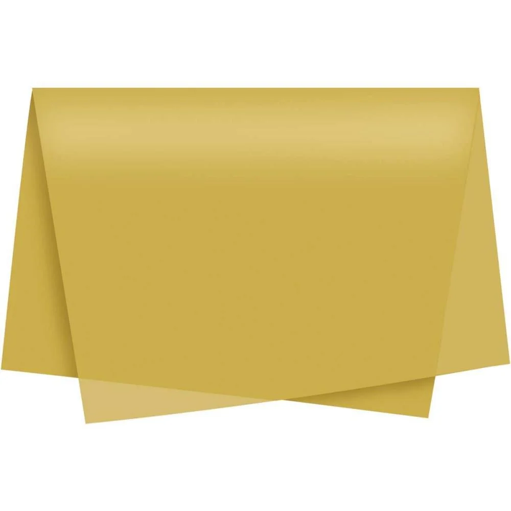 Papel De Seda Ouro 49X69Cm Cromus (Pct.c/50)
