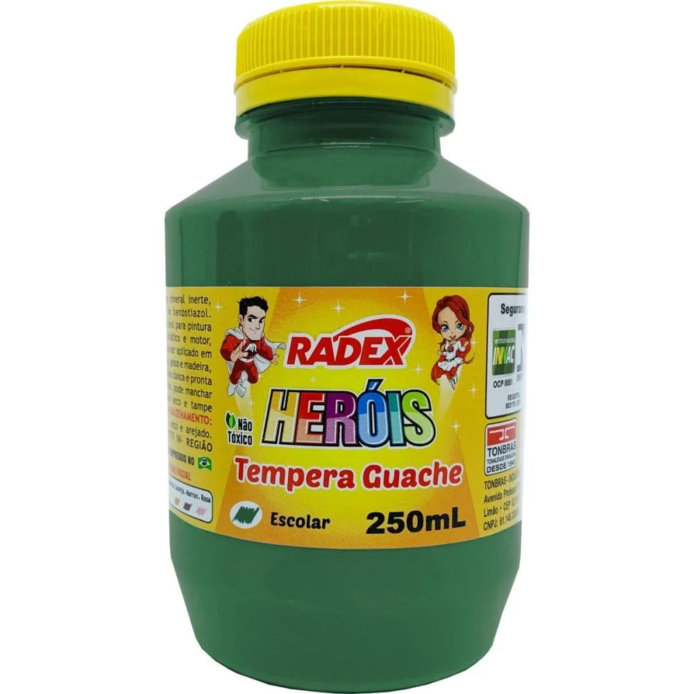 Tinta Guache 250Ml Verde Radex (Pct.c/03)