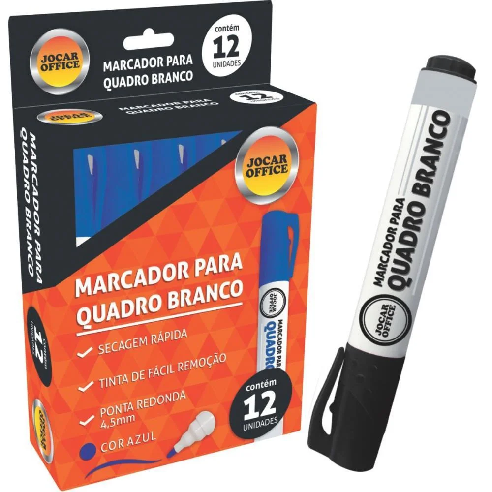 Pincel Quadro Branco Jocar Preto Leonora (Cx.c/12)