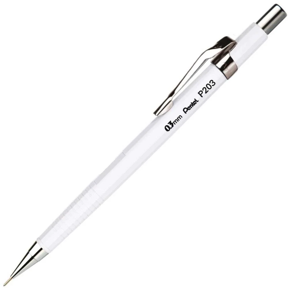 Lapiseira 0.3Mm Pentel Branca Pentel (Blister)