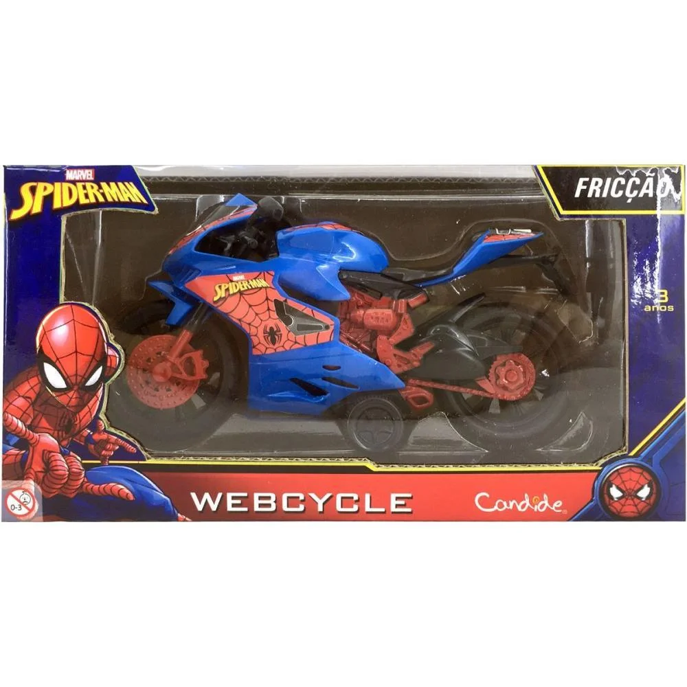 Moto Spider-Man Webcycle A Friccao Candide