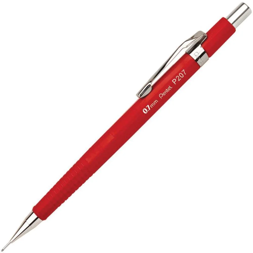 Lapiseira 0.7Mm Pentel Vermelho Vivo Pentel (Blister)