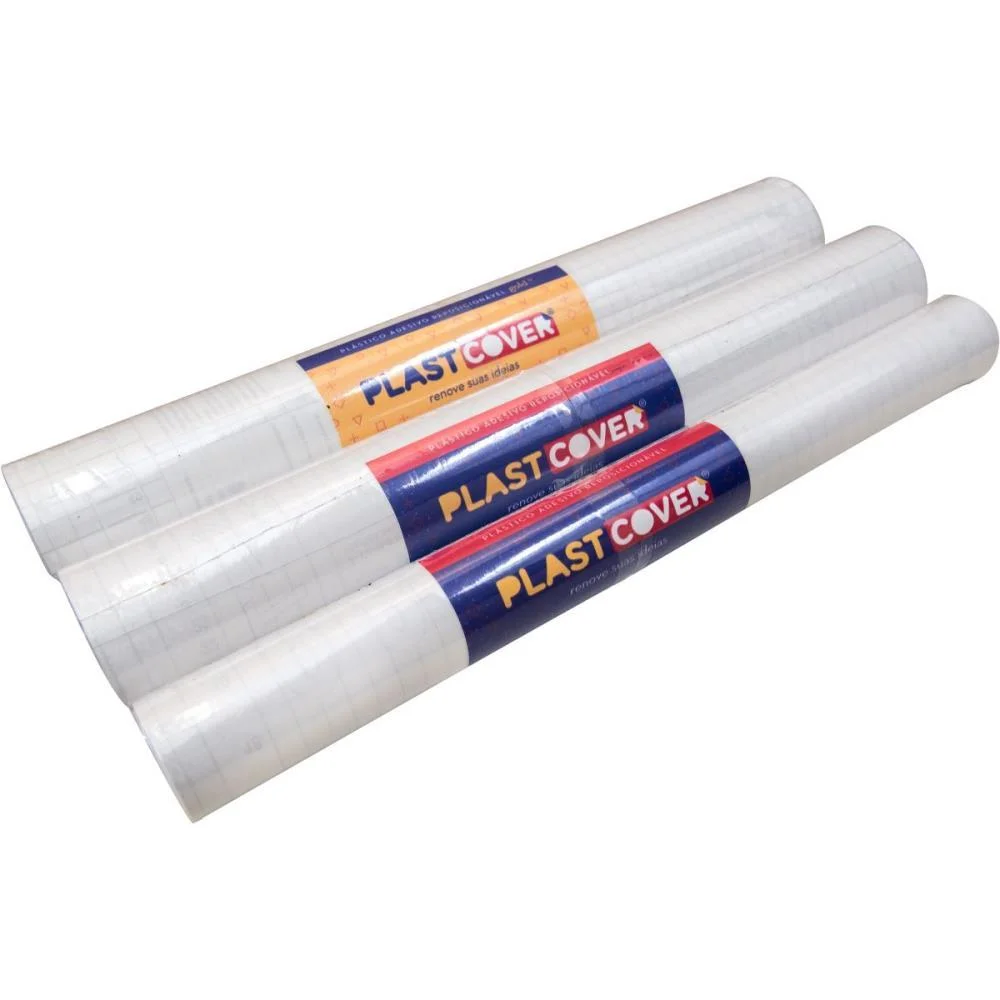 Plastico Adesivo Transparente 45Cm X 25M 0,60 Contact (Rolo)