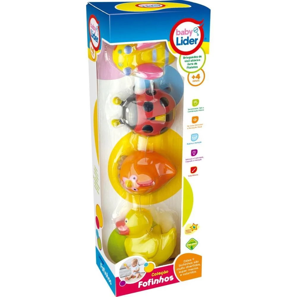 Brinquedo Para Bebe Colecao Fofinhos Bich.do Campo Lider (Cx.c/04)