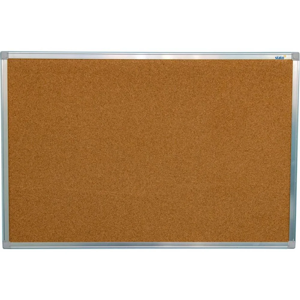 Quadro Aviso Moldura Aluminio Cortica Aparente 120X090Cm Stalo