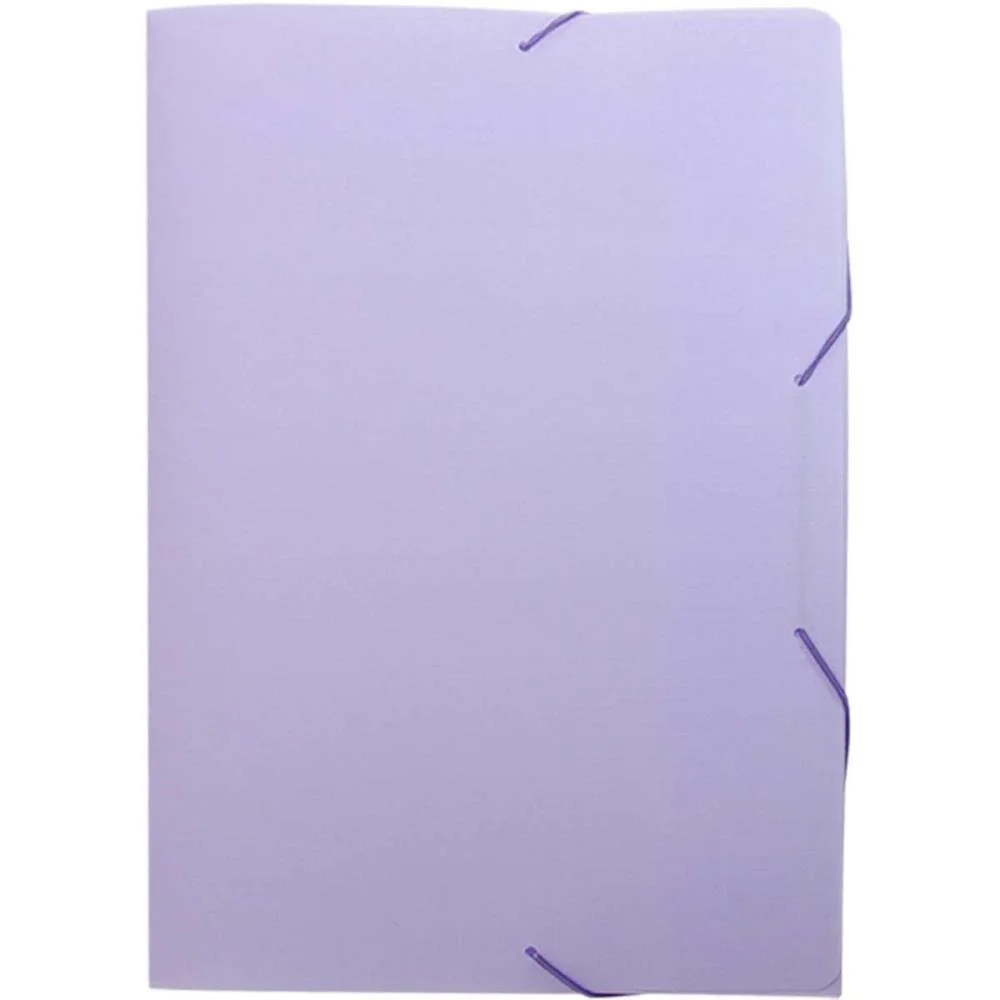 Pasta Aba Elastica Plastica Oficio Serena Lilas Pastel Dello (Pct.c/10)