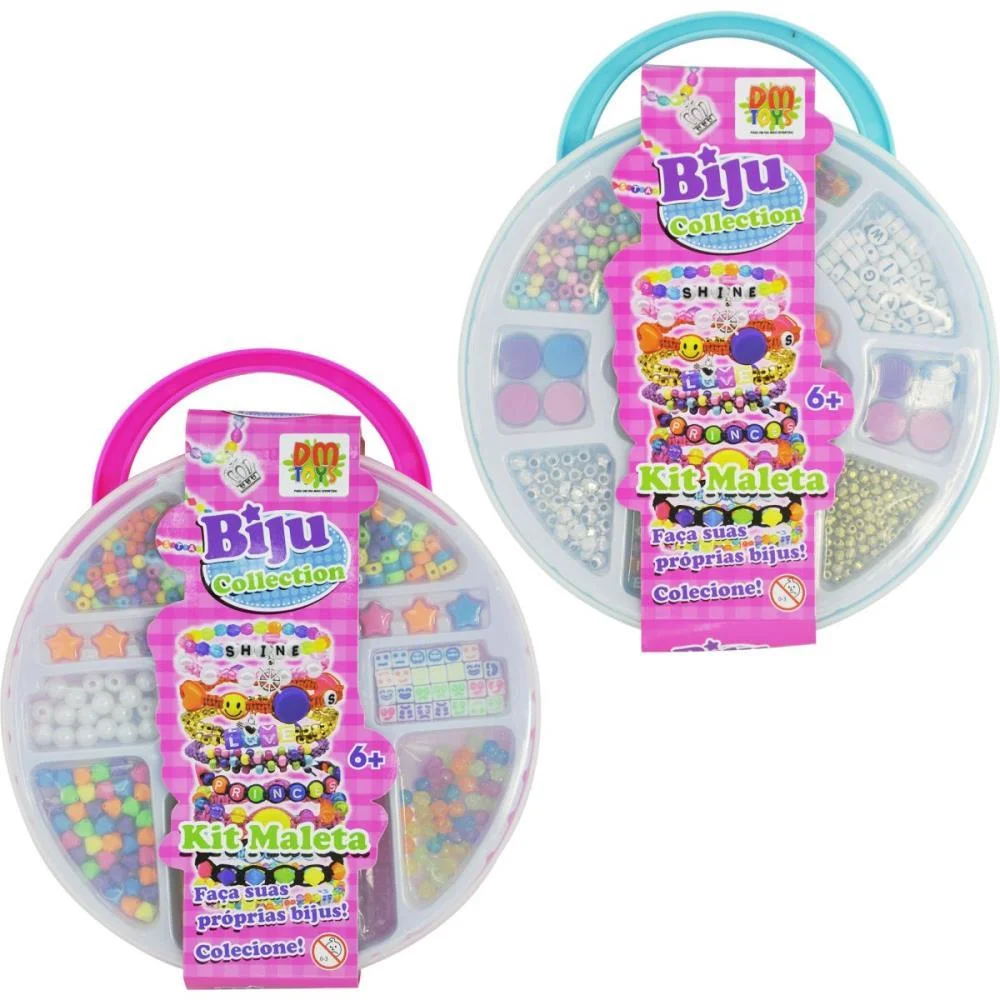 Bijuteria E Micanga Kit Maleta Biju Collection (S) Dm Toys (Kit)