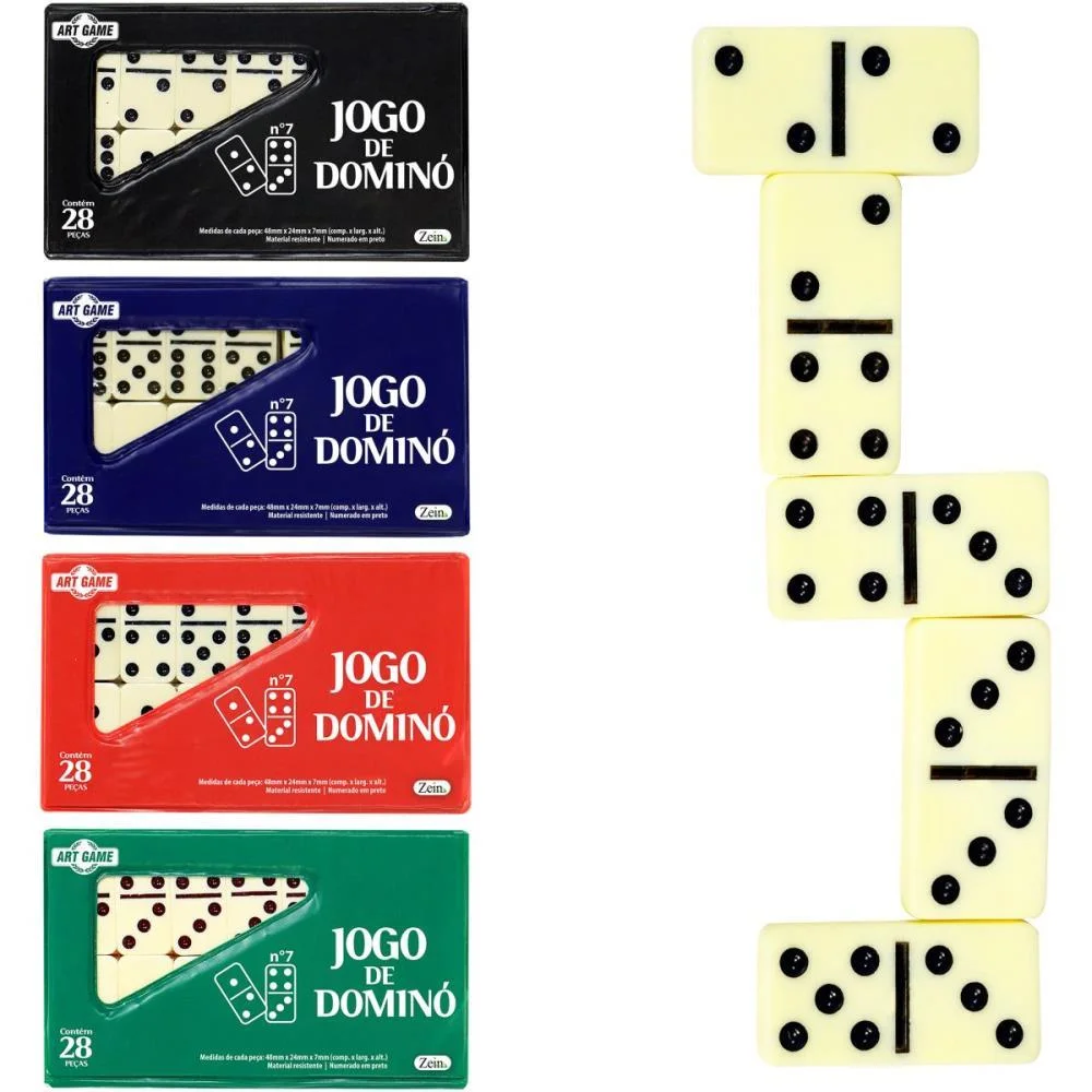Domino Estojo 28Pcs 7Mm Art Brink (Estojo)