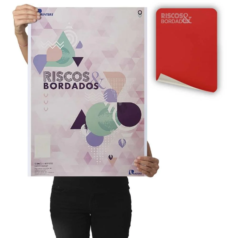 Papel Carbono Para Costura Riscos E Bordados Vermelho Printers (Cx.c/100)