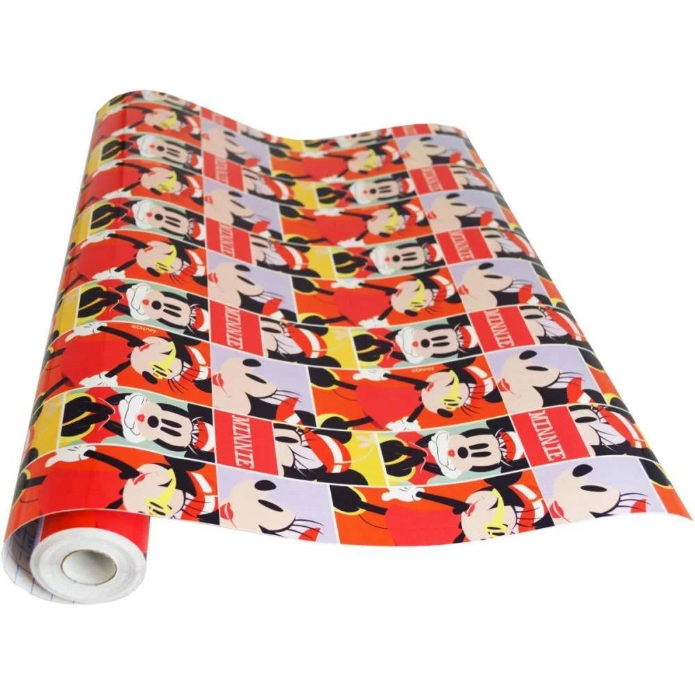 Plastico Adesivo 45Cmx10M Minnie Pvc V.m.p. (Rolo)
