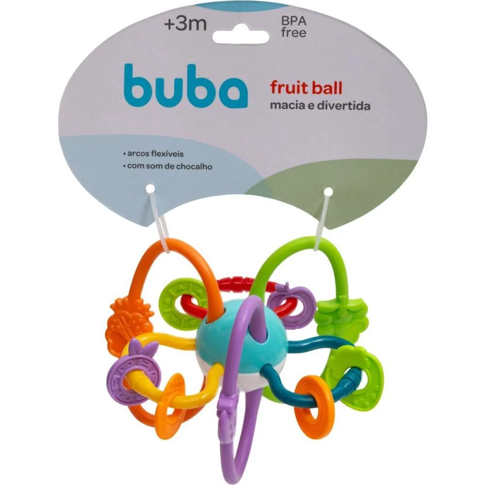 Mordedor E Chocalho Fruit Ball Buba