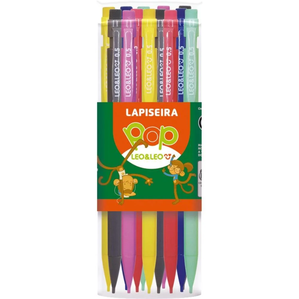 Lapiseira 0.7Mm Pop 6 Cores Leonora (Pote-24)