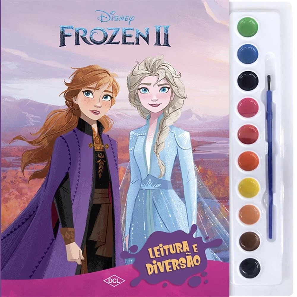 Livro Aquarela Frozen 2 29X28,5Cm 16Pgs Dcl