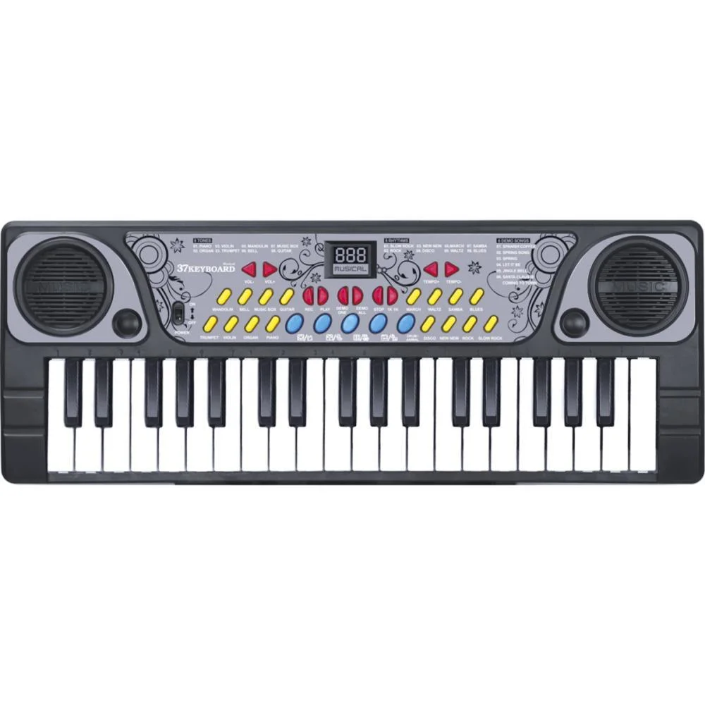 Instrumento Musical Teclado Com Microfone C/37Tecl Dm Toys