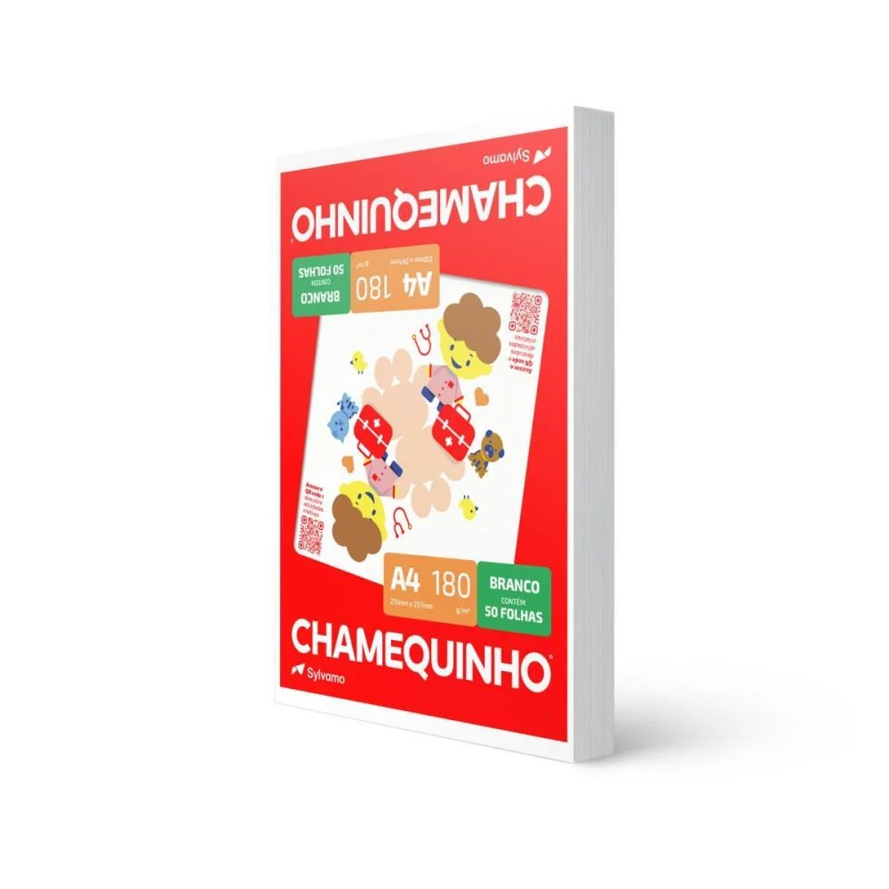 Papel Sulfite A4 Chamequinho 60K 180G Branco Chamex (Pct.c/50)