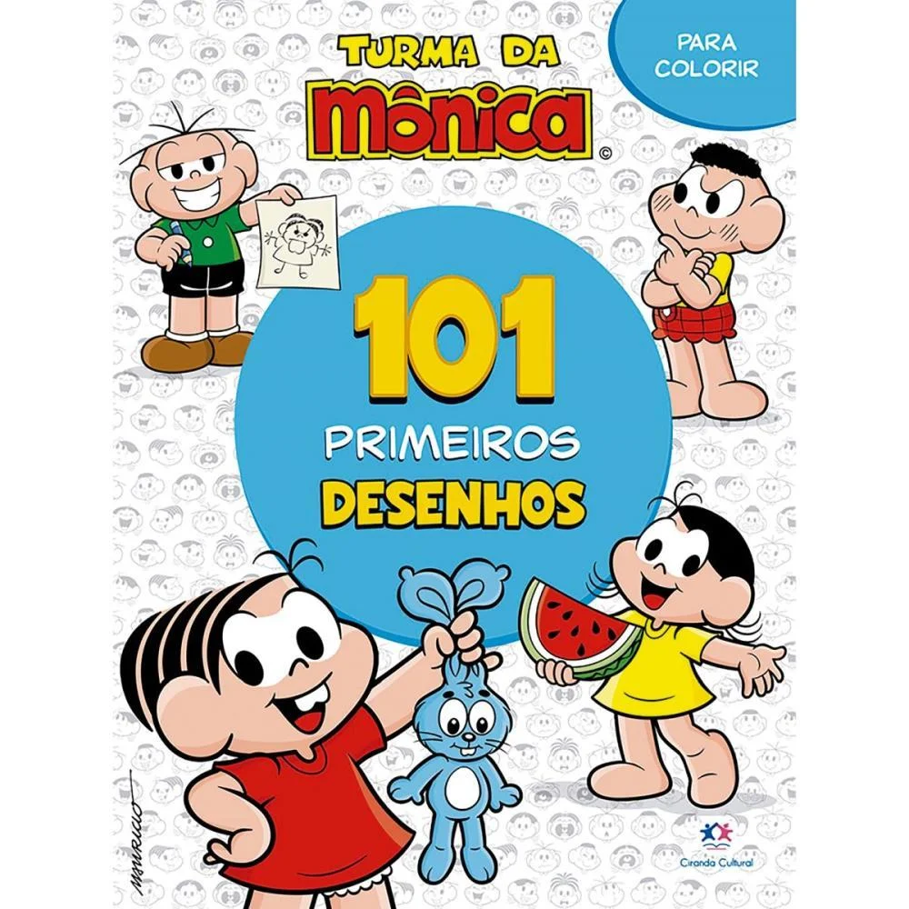 Livro Infantil Colorir 101 Desenhos Turma Da Monica Magic Kids