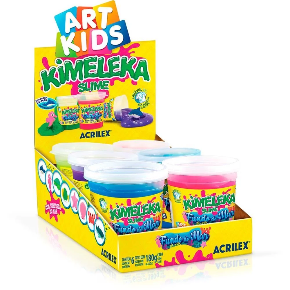 Slime Kimeleka Fundo Do Mar 180G (S) Acrilex (Cx.c/06)