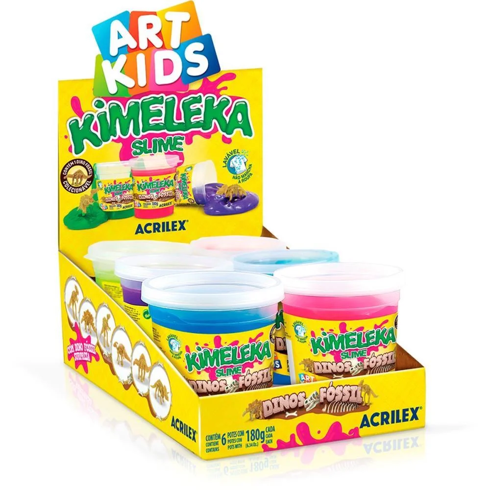 Slime Kimeleka Dinos Fossil 180G (S) Acrilex (Cx.c/06)