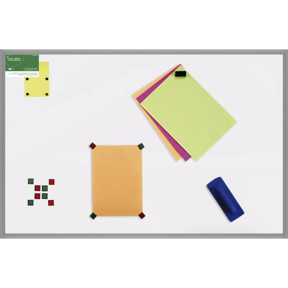 Quadro Aviso Magnetico 070X050Cm Aluminio Pop Souza