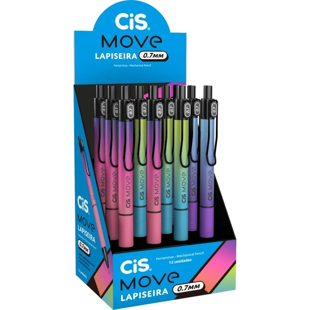 Lapiseira 0.7Mm Cis Move (S) Sertic C/ 12 Unidades