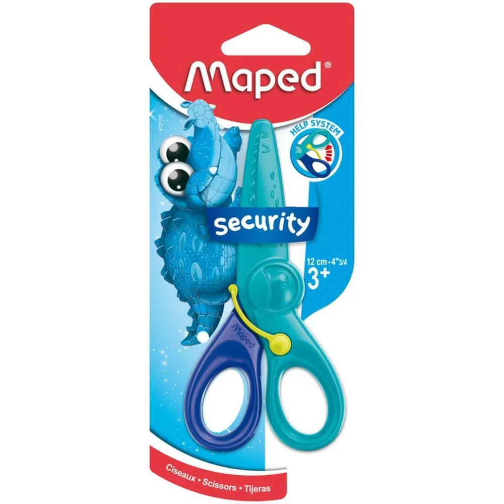 Tesoura Escolar Kidipulse Jacare 12Cm Maped (Blister)